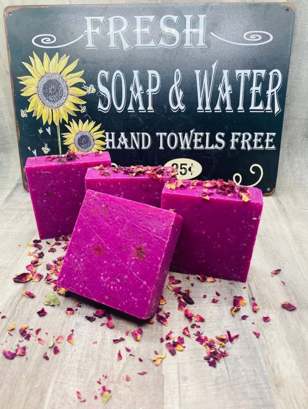 Good Vibes Rose Scrub Soap | Cold Processed | Exfoliator |