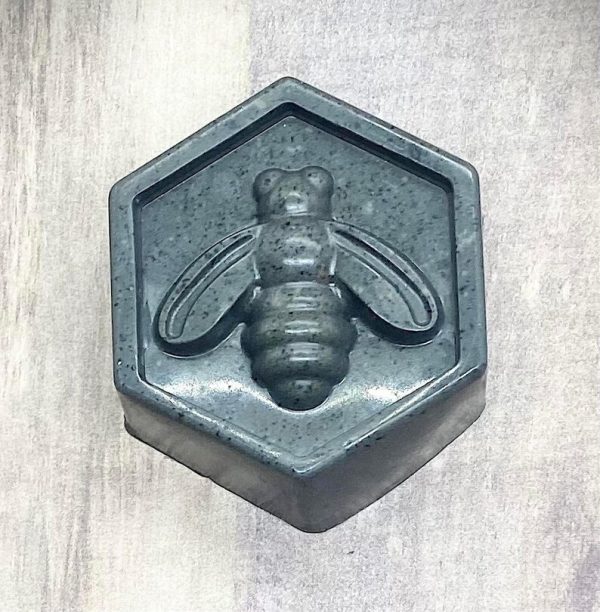 Activated Charcoal, Bentonite Clay and Tea Tree, Facial Soap, Detox, Bee Themed Soap - Image 2
