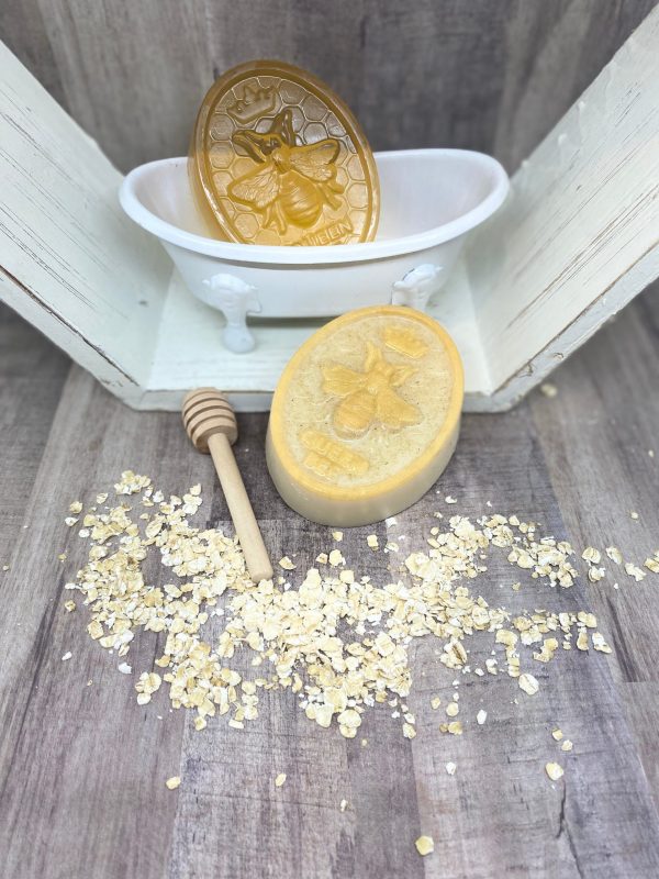 Queen Bee Honey and Oats Soap Duo